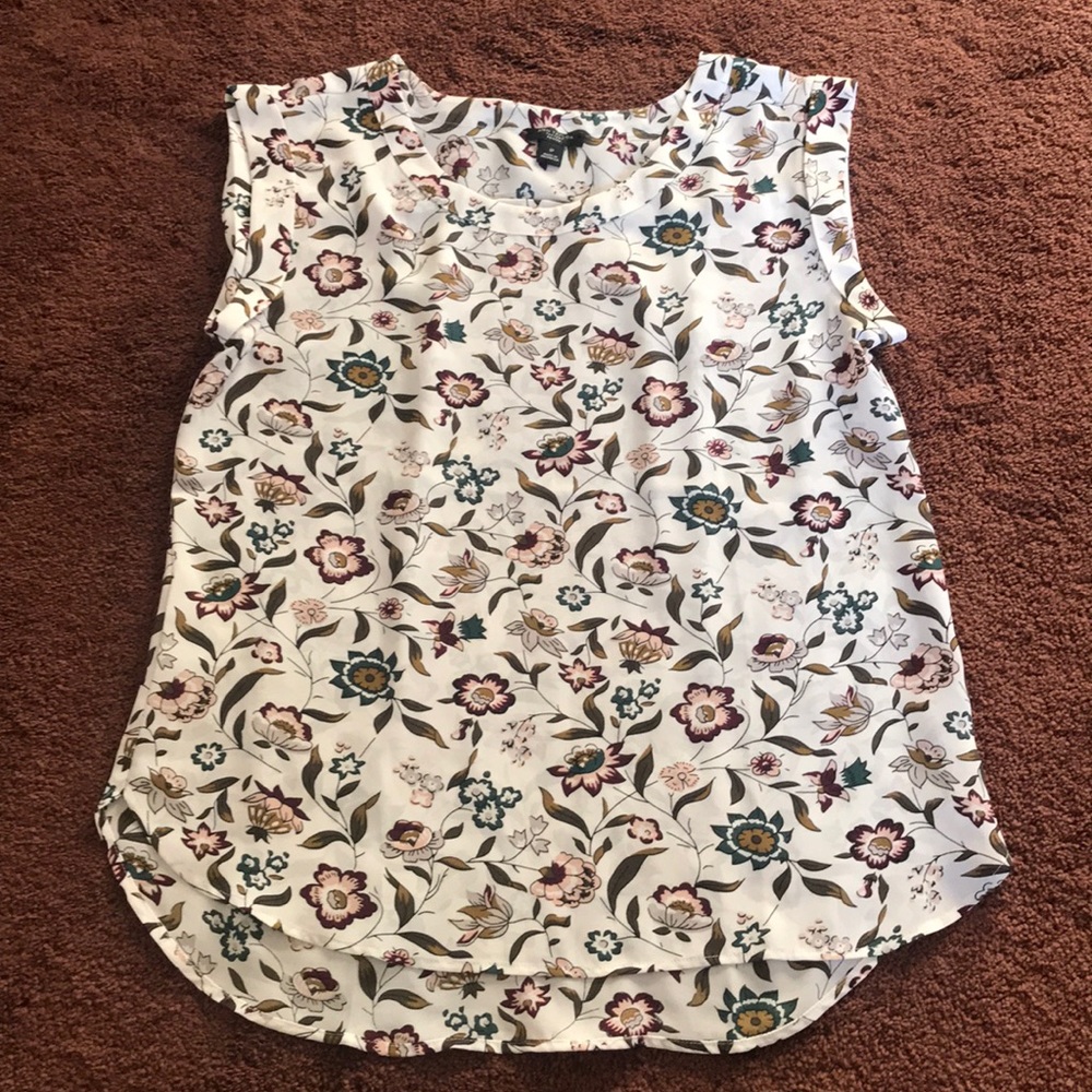 ANN TYLOR BLOUSE/TOP SHORT SLEEVELESS